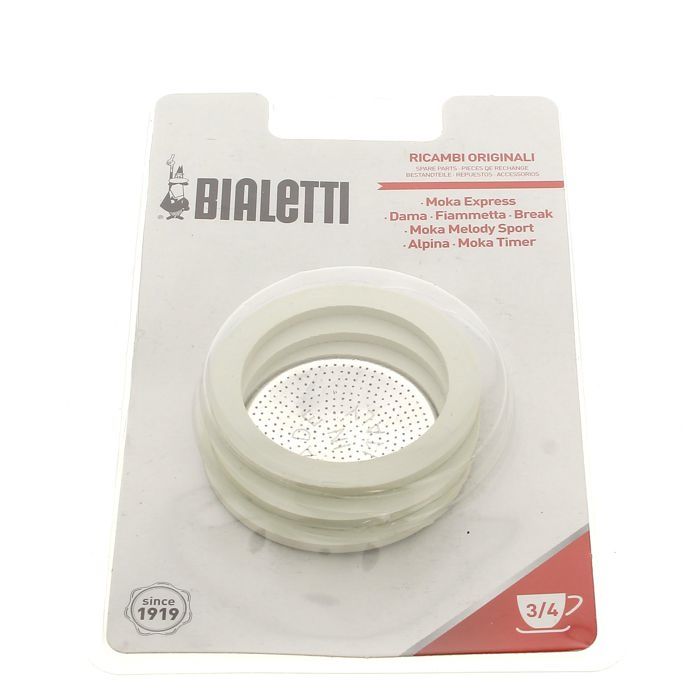 Filtre + 3 joints 3 tasses pour Cafetiere Bialetti - 3665392122326