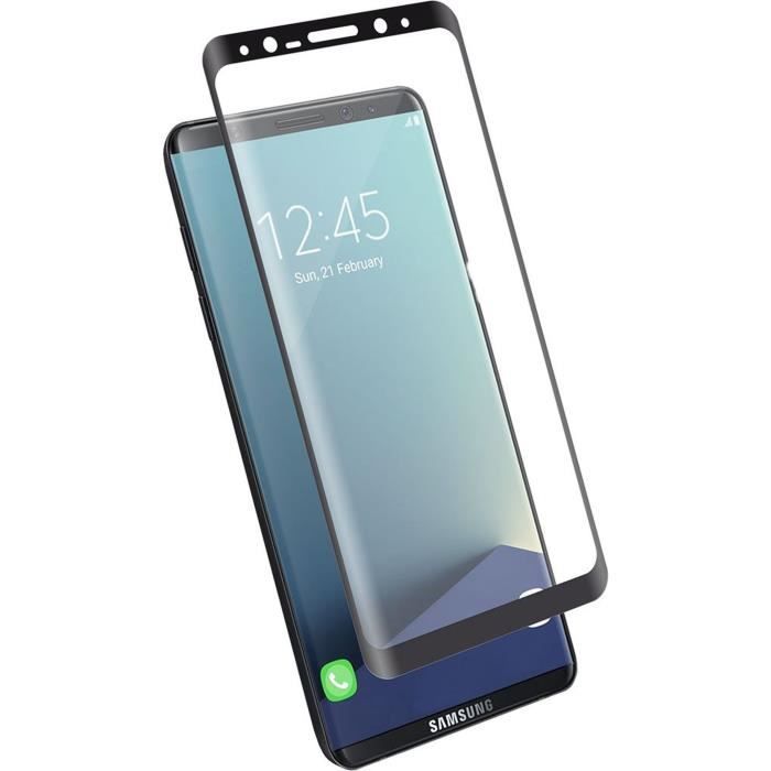BIGBEN Protège-écran en verre trempé pour Samsung Galaxy S8 G950 - Contour noir