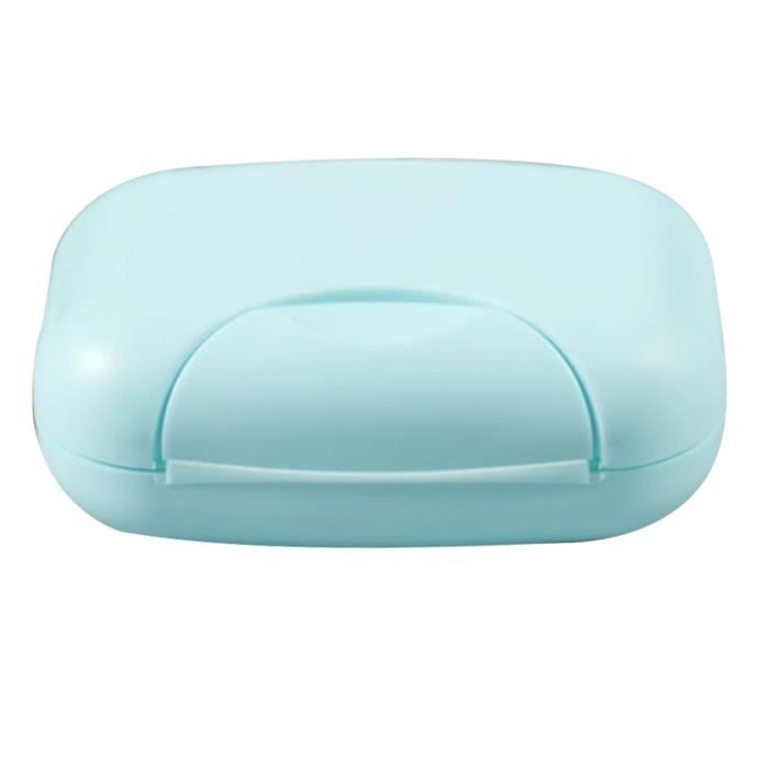 Boîte à savon de voyage ronde - Boîte à savon portable en plastique avec couvercle