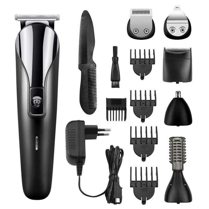 Tondeuse Cheveux, 6 en 1 Tondeuse Barbe pour Homme Rechargeable