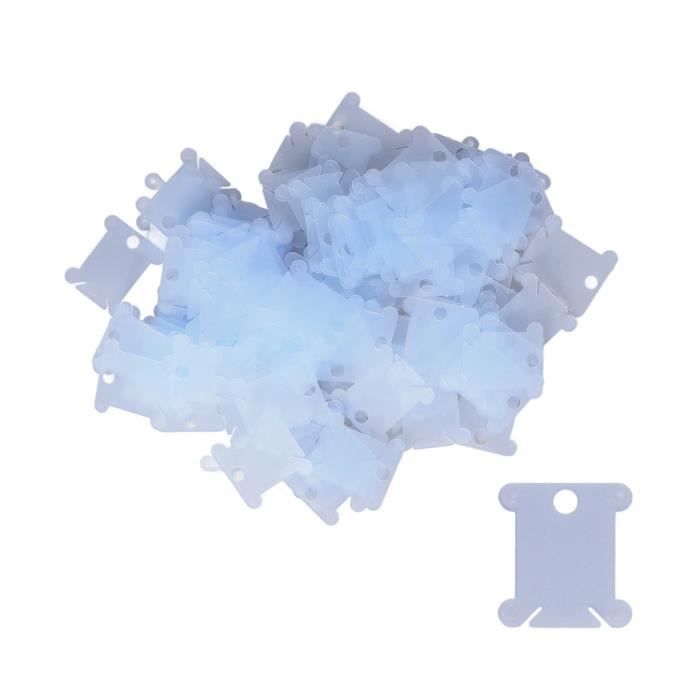 Enrouleurs Fil Couture SUNNYCLUE Lot De 200 Bobines Plastique Transparentes Pour Fil – Organisateurs Couture & Broderie