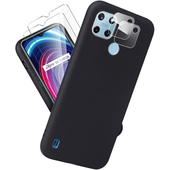 DESSEN Custodia Realme C21Y/C25Y - Cover Silicone Sottile Antiurto TPU Con Protezione Fotocamera Nero - Foto 1