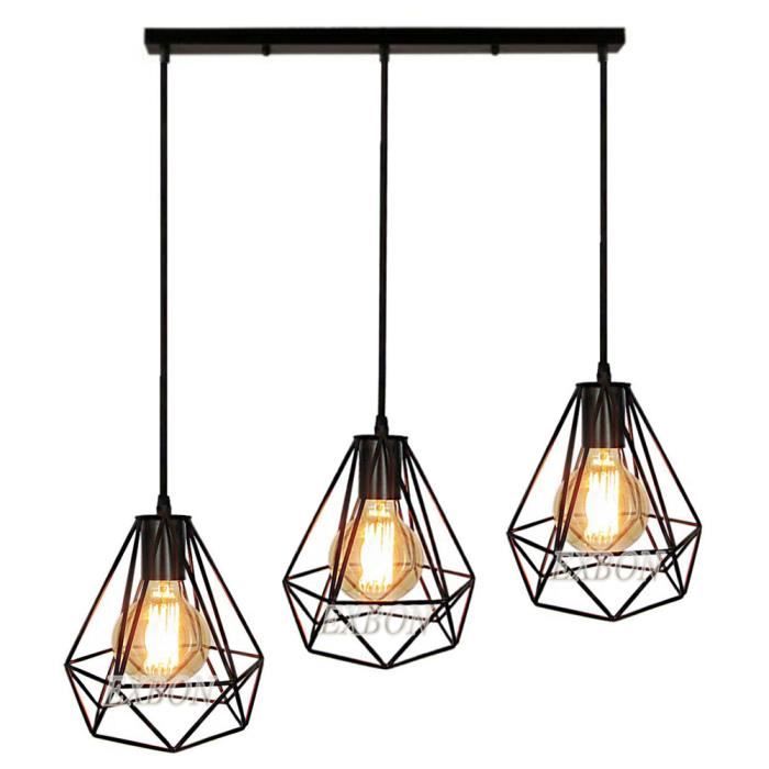 E27 12 Ampoules Industriel Vintage Plafonnier Lampe Lustre Chandelier Abat-jour