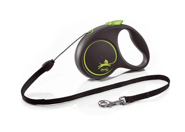 Laisse enrouleur - Flexi - FU12C5-251-S-CG - 5m - Noir/Vert - Pour chiens jusquà 12kg Laisse enrouleur - Flexi - FU12C5-251-S-CG - 5m - Noir/Vert - Pour chiens jusquà 12kg