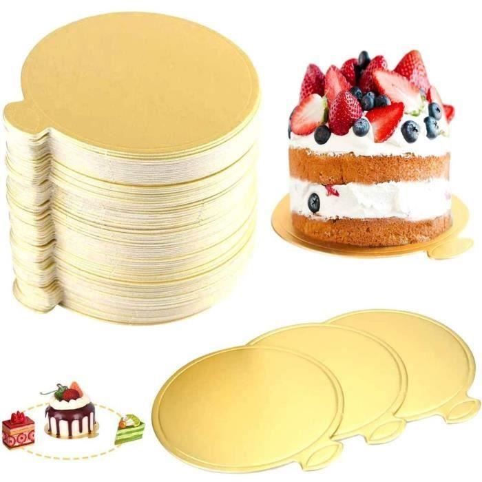 Lot De 5 Planches à Gâteau Rondes - Diamètre 25 Cm, épaisseur 12 Mm - Pour Gâteaux 15-23 Cm