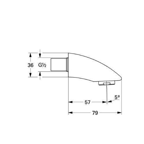 Stelo Rubinetto Grohe Concetto 46231000 - Nero, Ricambio Per Bagno E Cucina - Foto 7