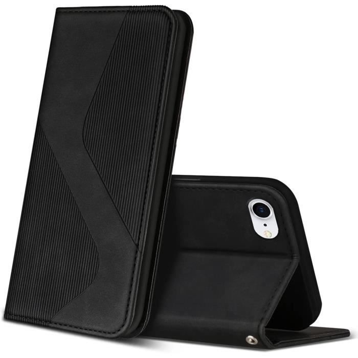 Coque IPhone SE 2020 / 7 / 8 En TPU Semi-rigide Noir - Support Intégré, Marque TechExpert