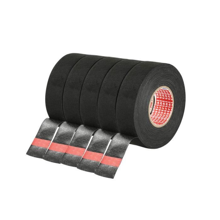 2 Rouleaux De Ruban Isolant électrique Noir, 3mm De Large, 164 Pieds De Long, Latéral Unique - Par Uxcell