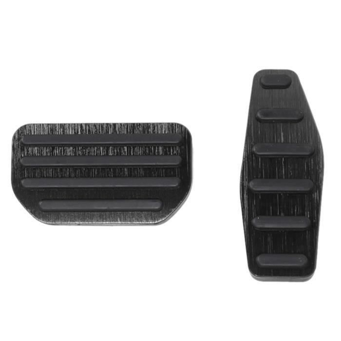 Ensemble De Couvre-pédales Pour Ford Focus - Frein, Accélérateur, Embrayage, Repose-pied - Noir Et Argent
