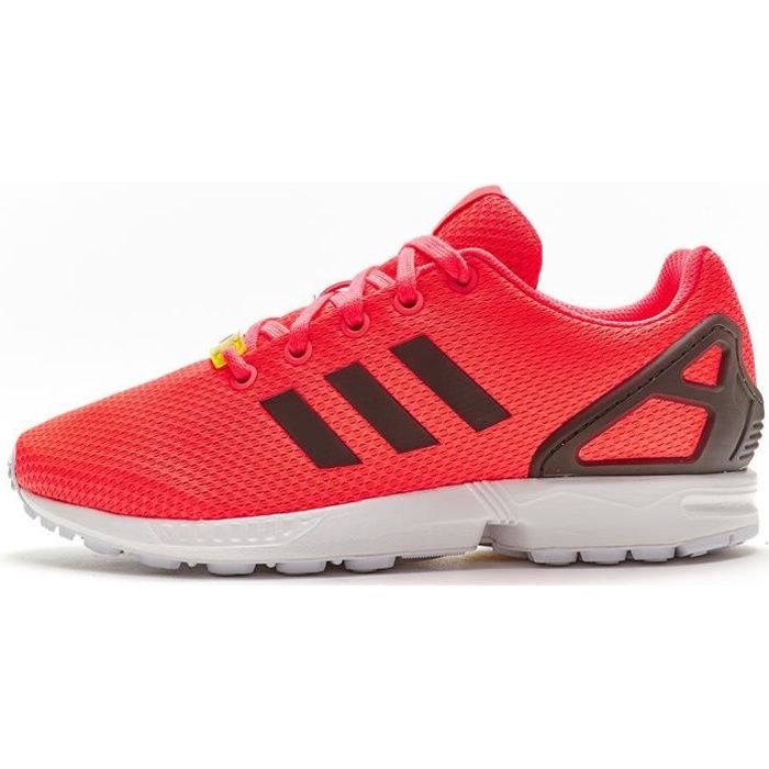Adidas Originals ZX Flux GS formateurs en rouge et