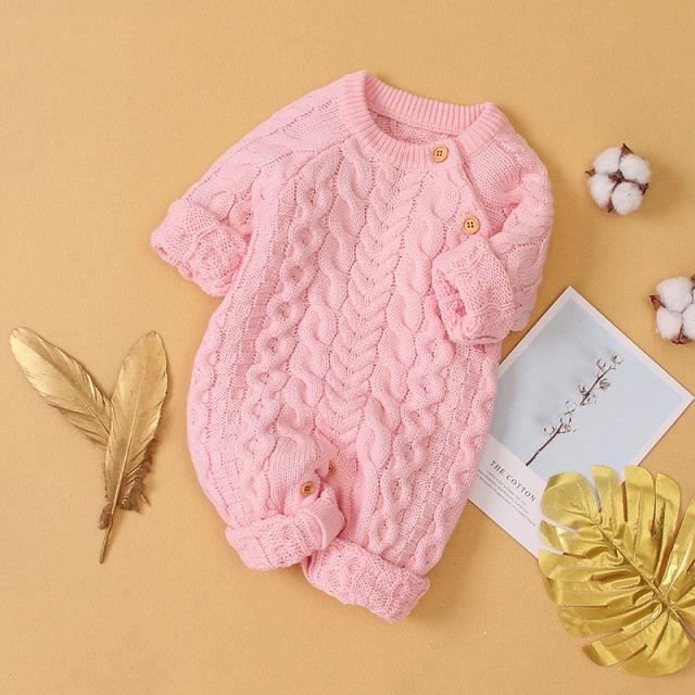 Pink Barboteuse En Tricot Pour B b s Combinaison Pour Gar ons Et