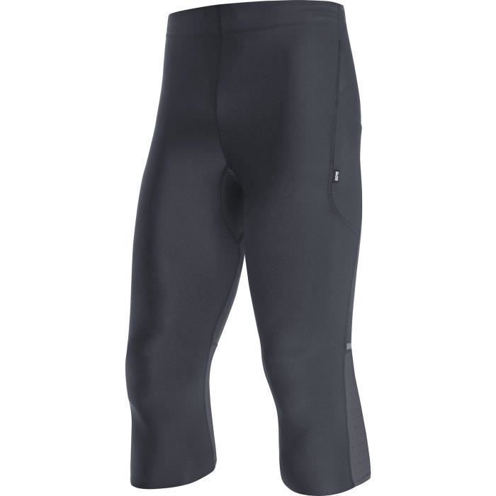 Collant de running Gore Impulse 3/4 pour homme - noir Collant de running Gore Impulse 3/4 pour homme - noir