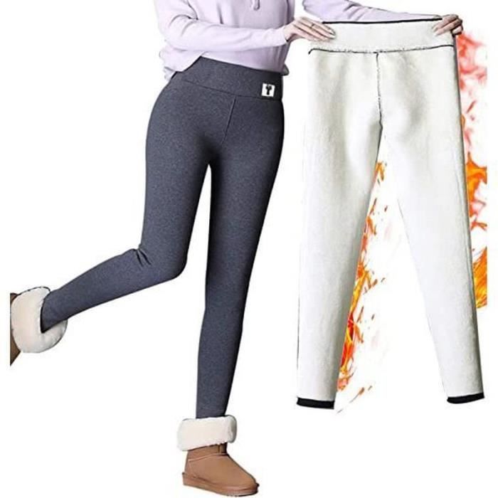 Abodhu 6 Stück Fleece-gefütterte Leggings für Damen, hohe Taille