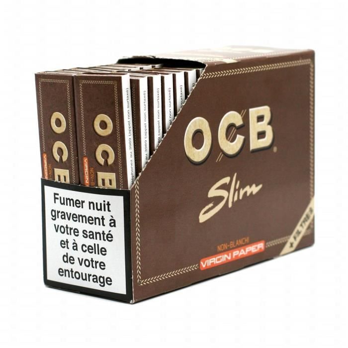 Lot de 10 carnets de feuilles OCB slim premium – La Havane Nîmes