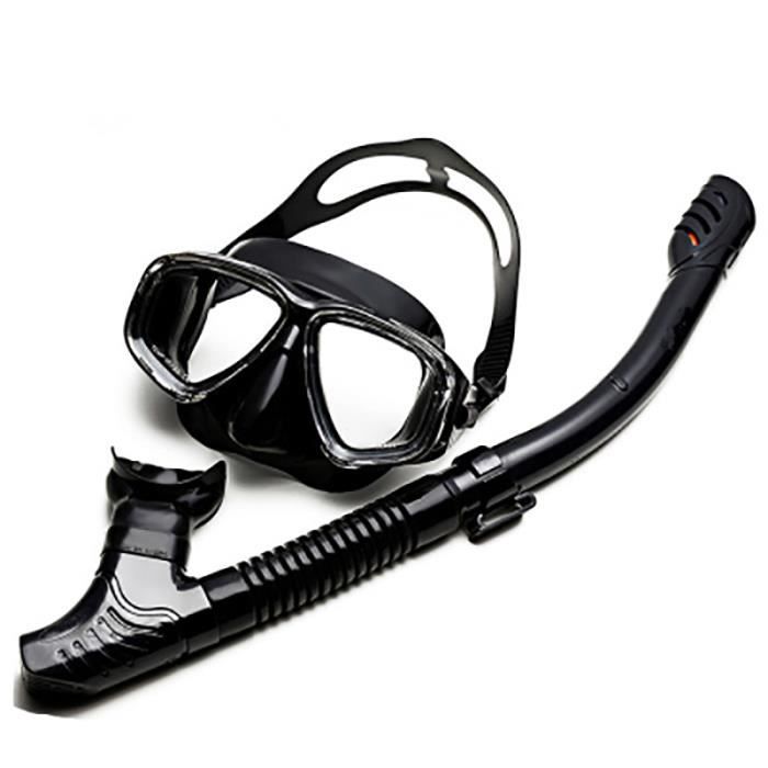 Masque De Plongée Sous-Marine Tuba Lunettes Anti-Buée Natation Pêche  Équipement De Plongée En Apnée Adultes - Noir - Cdiscount Sport