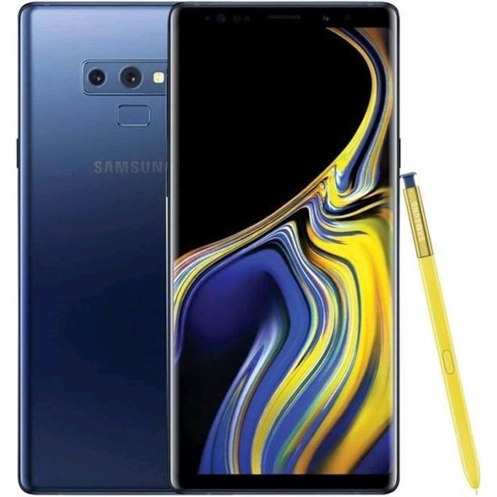 Vente Téléphone portable Samsung Galaxy Note9 6+128GB Note 9 N960F Single Sim Bleu pas cher Vente Téléphone portable Samsung Galaxy Note9 6+128GB Note 9 N960F Single Sim Bleu pas cher