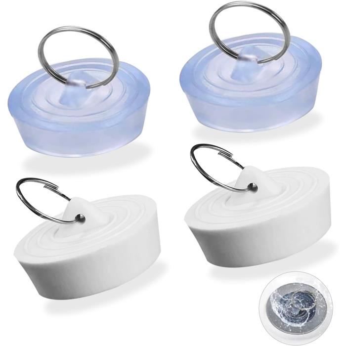 Lot De 4 Bouchons De Vidange En Caoutchouc Souple - 4 Tailles Différentes Pour évier, Baignoire, Douche