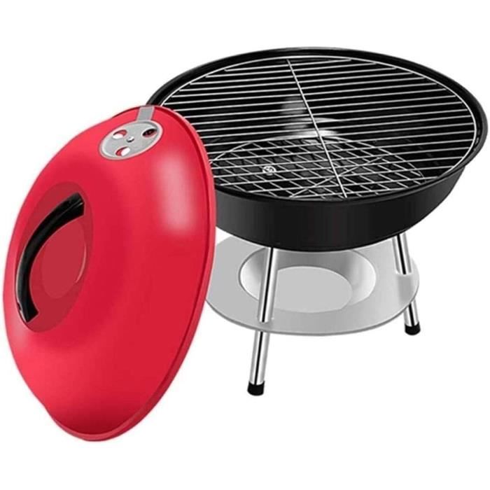 Mini Barbecue Hibachi Portable En Fonte - Gril Sans Fumée Au Charbon Pour Intérieur/extérieur (1 Personne)