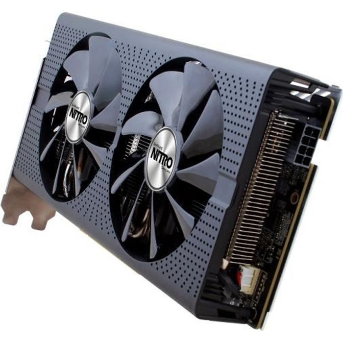 Sapphire NITRO+ RX 480 Carte graphique Radeon RX 480 4 Go GDDR5 PCIe 3.0 x16 DVI, 2 x HDMI, 2 x DisplayPort version allégée