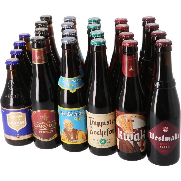 Mega Pack Bière Belge Brune et Ambrée - 24 bières - La cave Cdiscount