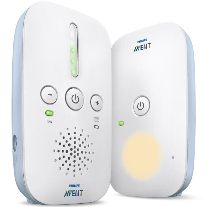 PHILIPS AVENT SCD503/26 - BabyPhone DECT connecté - Mode Smart ECO - Jusqu’à 24h d'autonomie- Longue portée