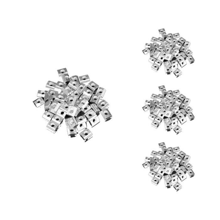 140 Pièces Colliers Serrage Double Oreille Acier Zingué - Pour Tuyaux Carburant Et Hydraulique - Assortiment Tailles