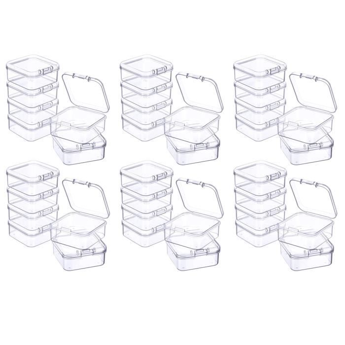 Organisateur De Snacks 6 Compartiments - Boîte De Rangement Transparente En PET Avec Poignées, Séparateurs Ajustables Pour Cuisine, Bureau Ou Salon