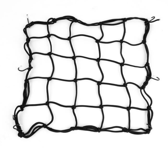 sourcingmap Ton Or 6 Crochets Maintien Coffre Bagages Casque Maille Filet pour Moto ATVs