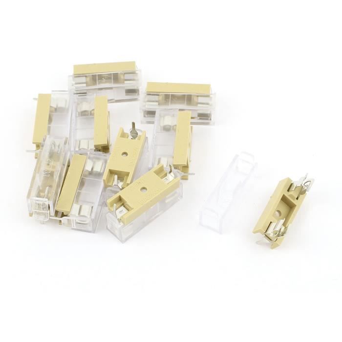 10 Embouts Magnétiques Montés 5 X 20 Mm Pour Porte-fusible - Marque Uxcell - Neuf