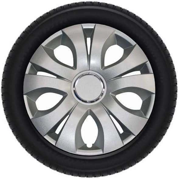 J-Tec jeu d'enjoliveurs GTR Carbon 15 pouces ABS noir 4 pièces