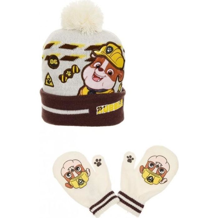 Sun City Bonnet Avec Pompon Pour Bebe Gant Rubben De Pat Patrouille Taille 48 Cm 12 Mois Marron Cdiscount Pret A Porter