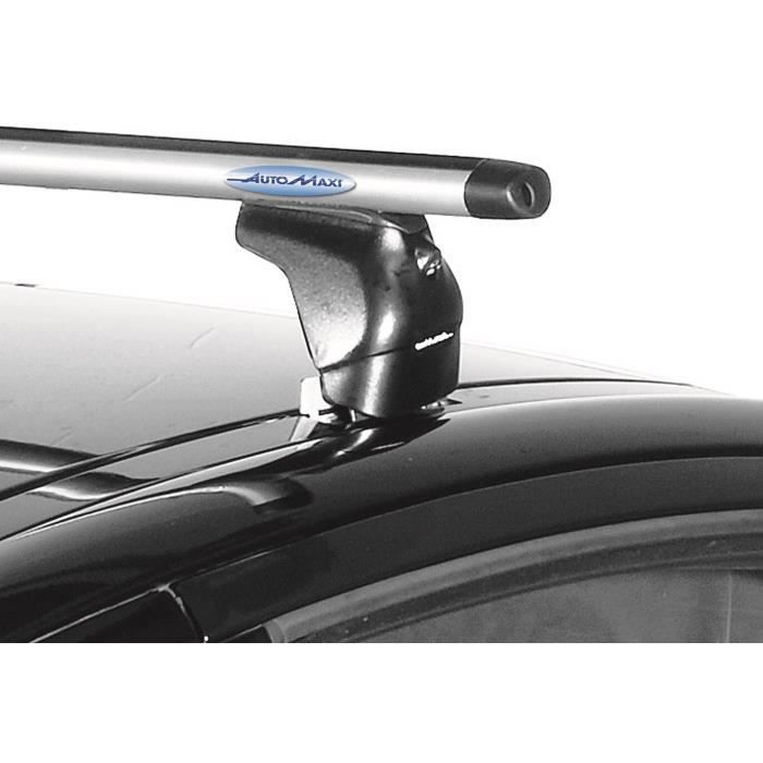 2 barres de toit Aluminium avec fixations sur points d'ancrage d'origine  MONT BLANC : Peugeot 3008