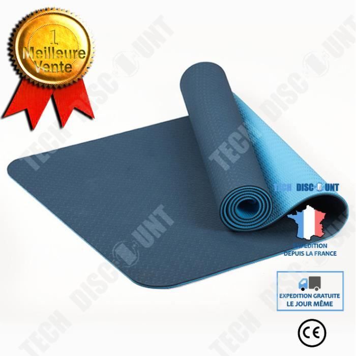 Robust Tapis de yoga antidérapant avec sangle, TPE