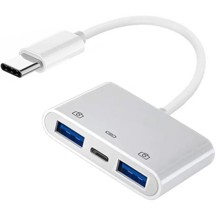 Cablecc Adaptateur Répartiteur De Données USB 3.0 Type C Mâle