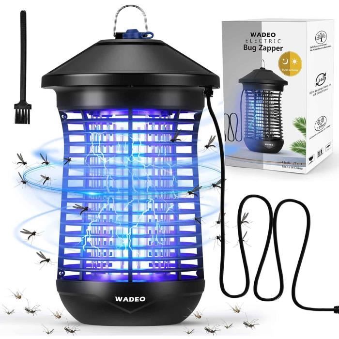 Lampe Anti-moustiques Intérieur 20W - Piège électrique Avec 2 Ampoules De Rechange, Plateau Lavable - Pour Maison, Cuisine, Restaurant