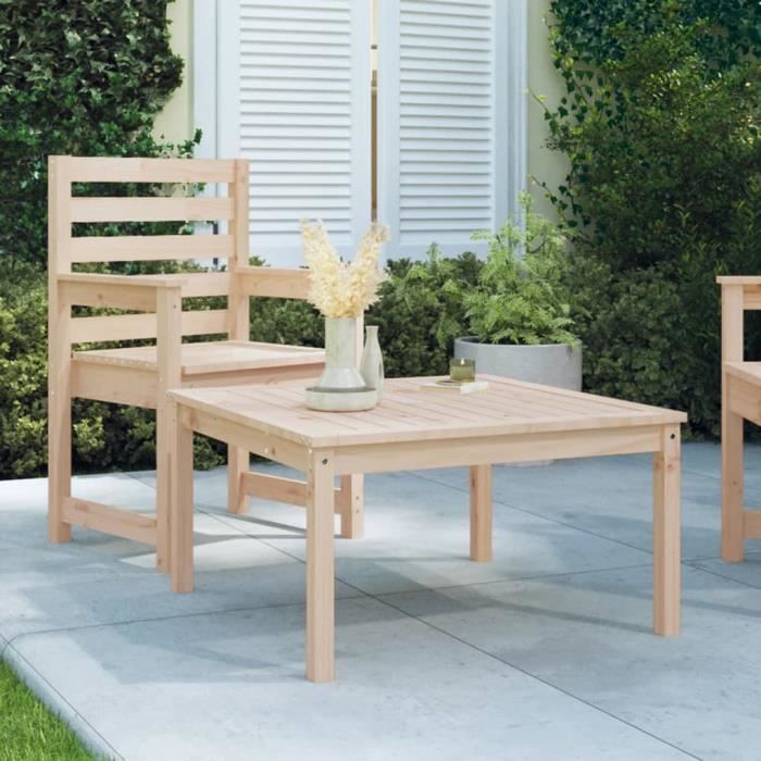 vidaXL Table de jardin Bois de Pin - vue 6