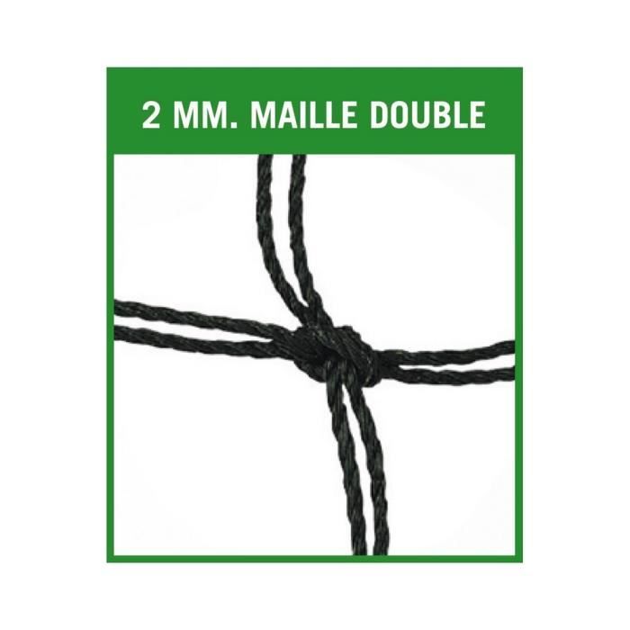Aoneky Filet De But De Football De Rechange – Taille Standard 7,3 X 2,4 M – Maille Robuste 14 Cm – Cordon 2,5 Mm – Polyéthylène Haute Résistance (Poteaux Non Inclus)