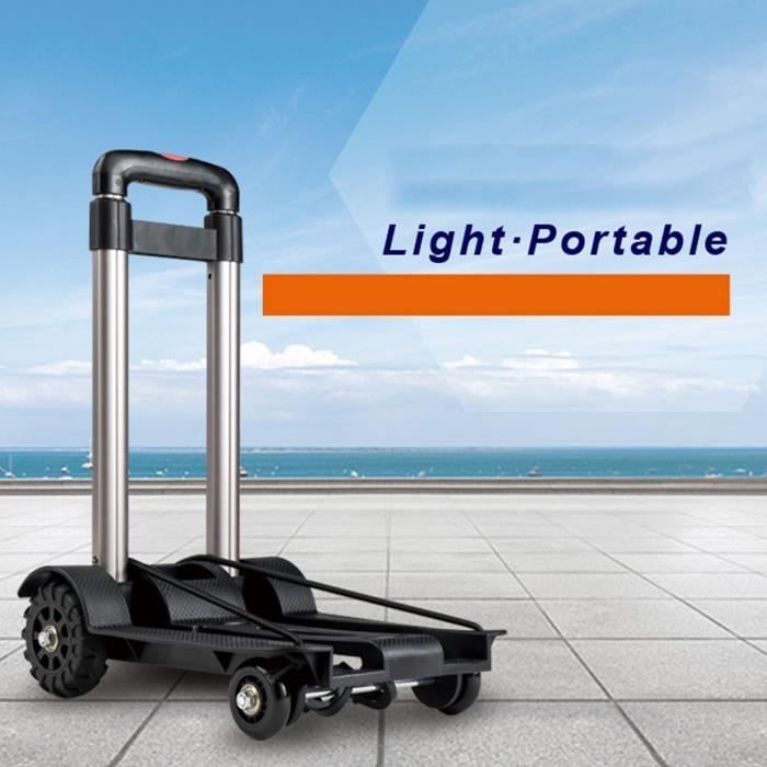 Chariot De Transport Pliant 3 En 1 Aluminium - Capacité 1000 Lbs, Pneus 10", Garantie à Vie