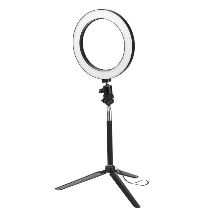 RHO-LED Lumière d'anneau PUSOKEI LED Ring Light, Ringlight Flashs USB Port Photography Fill Lamp for Live optique esclave