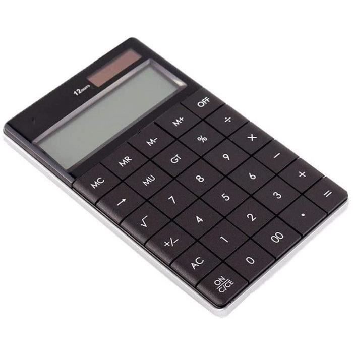 Calculatrice Solaire De Bureau - Basique 8 Chiffres - Écran LCD Clair - Pour école, Maison, Bureau