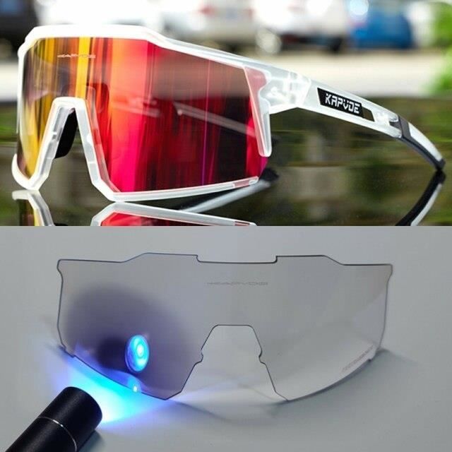 LUNETTES DE MONTAGNE 12 Photochromic 5lens lunettes de soleil polarisees photochromiques pour velo peche course a pied pour hom Achat Vente lunettes de soleil Cdiscount