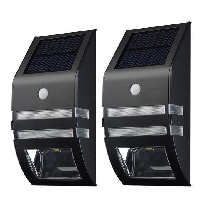 RD19026[Lampe Solaire Murale LED]2 Pack Eclairage Solaires d'Exterieur