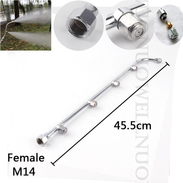 Buse Générateur De Mousse Pour Nettoyeur Haute Pression – Raccord Fileté M14 – En Laiton Massif – Pour Lavage Auto Ou Désherbage – Crée Une Mousse épaisse