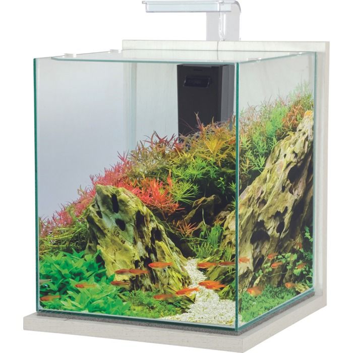 Aquarium poisson équipé 31 5 litres Jalaya XXL cérusé blanc - Zolux Blanc