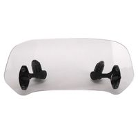 Extension De Pare-Brise Pour Peugeot Geopolis 400 (2008-2010) - Spoiler Déflecteur Réglable, Protection Anti-Vent, Facile à Clipser - Gris