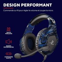 Casque Gaming GXTrust Ravox – Pour PS5, PS4, PC, Xbox – Micro Détachable, Son Puissant 50mm, Confort Over-Ear - 9