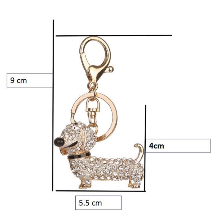 Porte-clés chien TECKEL en métal - Provence Arômes Tendance sud