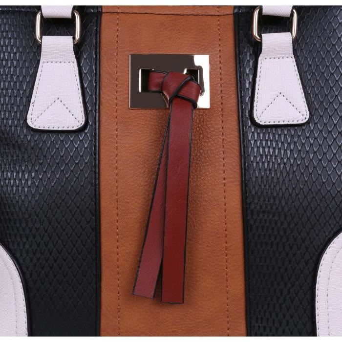 Sac a main noir et marron online