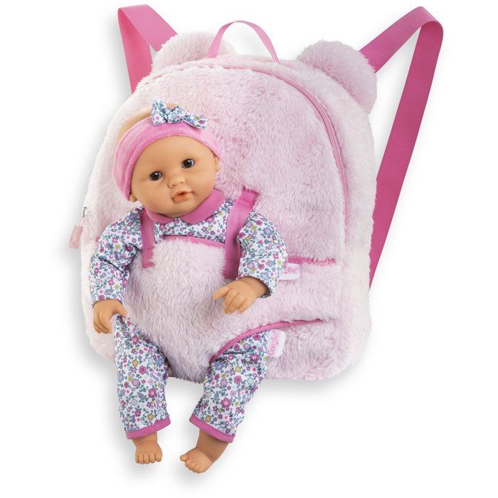 Sac à Dos Fleuri Corolle Pour Poupée 36 Cm – Accessoire Mode Dès 4 Ans