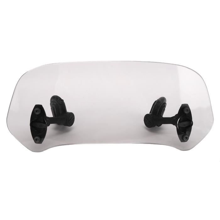 Bulle Moto Pare-brise Moto Réglable Tawny - Déflecteur Vent Acrylique - 285x125mm Extension Pare Brise Pour Moto